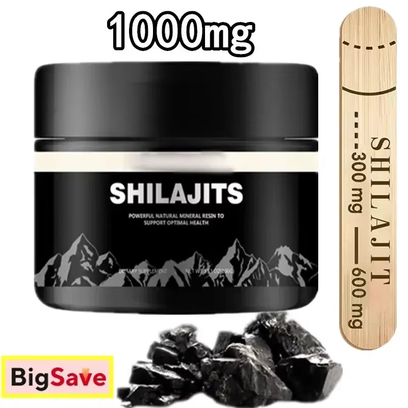 1000Mg Pure Shilajit Resin Mineral Supplements Himalaya Original with 85+ Trace Minerals Fulvic Acid for Beauty Health Wholesale
