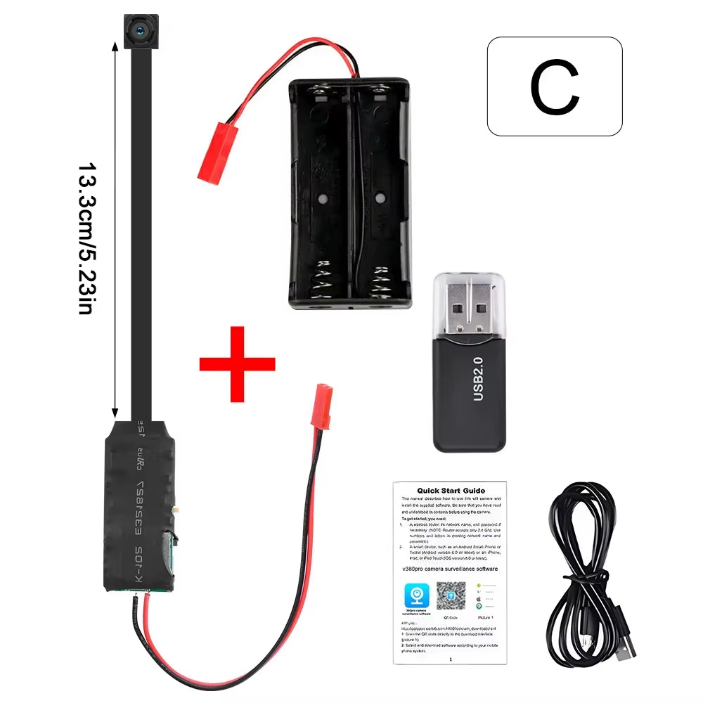 1080P DIY Mini Wifi Camera with 2000Mah Remote Contro Video Recorder Micro Camcorder Security Camera Motion Detection Wifi Cam