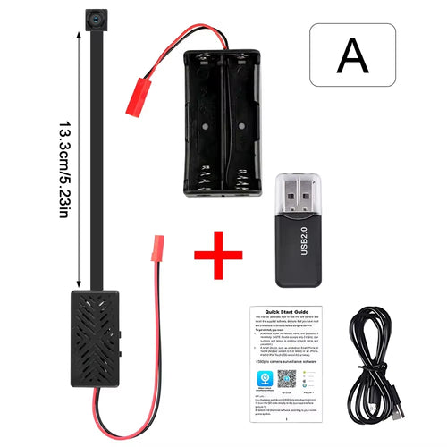 1080P DIY Mini Wifi Camera with 2000Mah Remote Contro Video Recorder Micro Camcorder Security Camera Motion Detection Wifi Cam